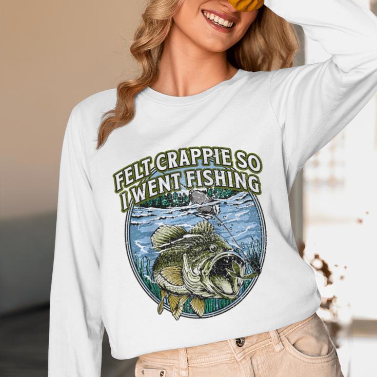 Felt Crappie So I Went Fishing Introvert Lakes Antisocial Raglan Baseball Tee Unisex Long Sleeve T-Shirt Felt Crappie So I Went Fishing Introvert Lakes Antisocial Raglan Baseball Tee Unisex Long Sleeve T-Shirt