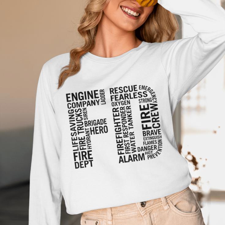 Fire Academy Graduation T-Shirt Firefighter Support Tee Unisex Long Sleeve T-Shirt
