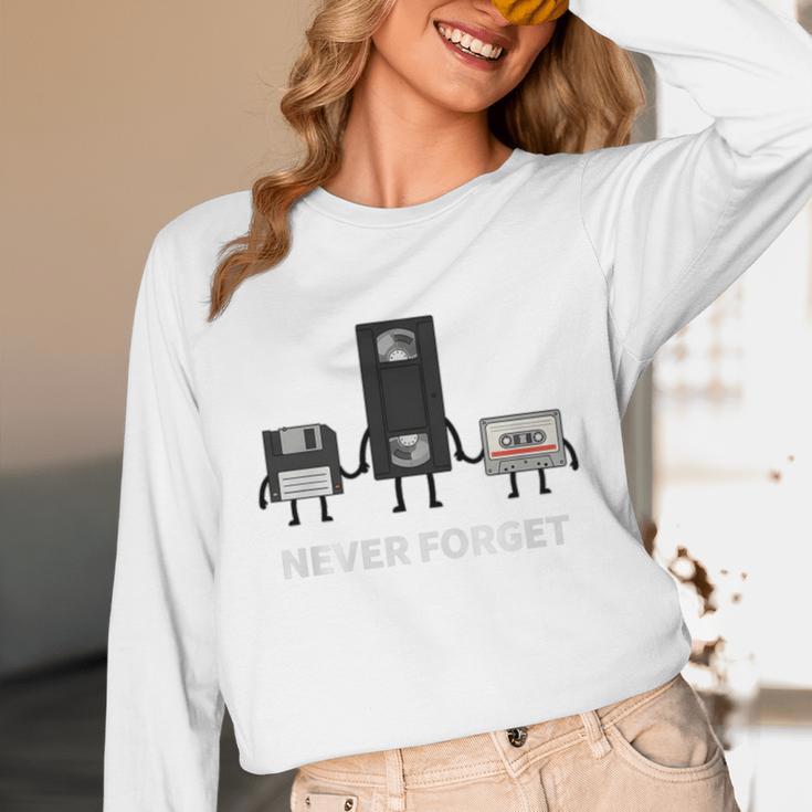 Never Forget Retro Nostalgia Tapes Throwback 80s Premium Tri-Blend Unisex Long Sleeve T-Shirt Never Forget Retro Nostalgia Tapes Throwback 80s Premium Tri-Blend Unisex Long Sleeve T-Shirt