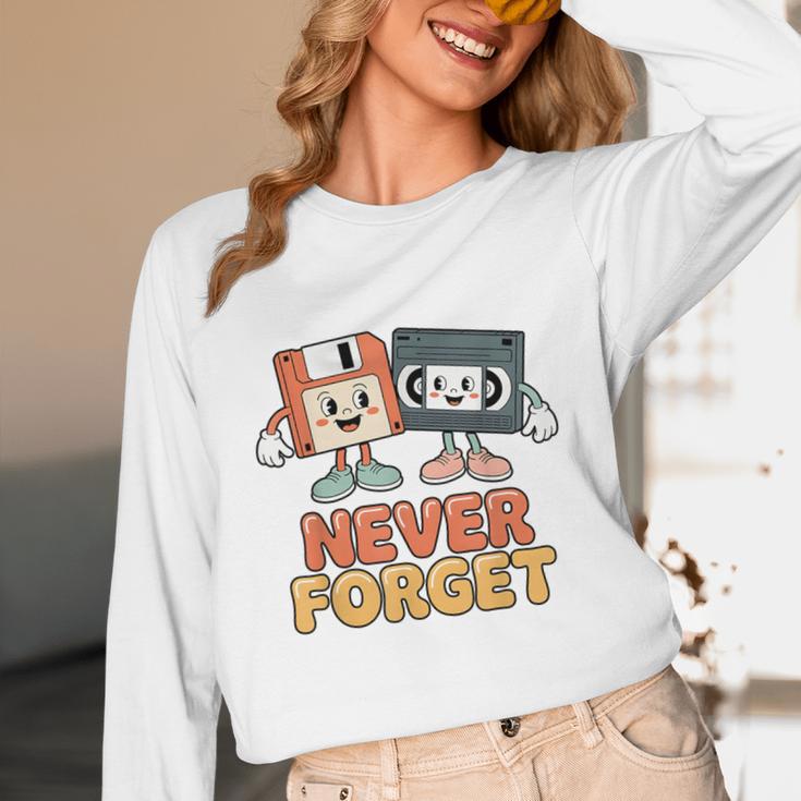 Never Forget Retro Old Technology Nostalgia Unisex Long Sleeve T-Shirt Never Forget Retro Old Technology Nostalgia Unisex Long Sleeve T-Shirt