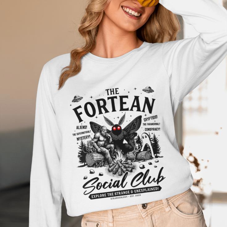 Fortean Social Club Bigfoot Mothman Alien Cryptid Introvert Unisex Long Sleeve T-Shirt Fortean Social Club Bigfoot Mothman Alien Cryptid Introvert Unisex Long Sleeve T-Shirt