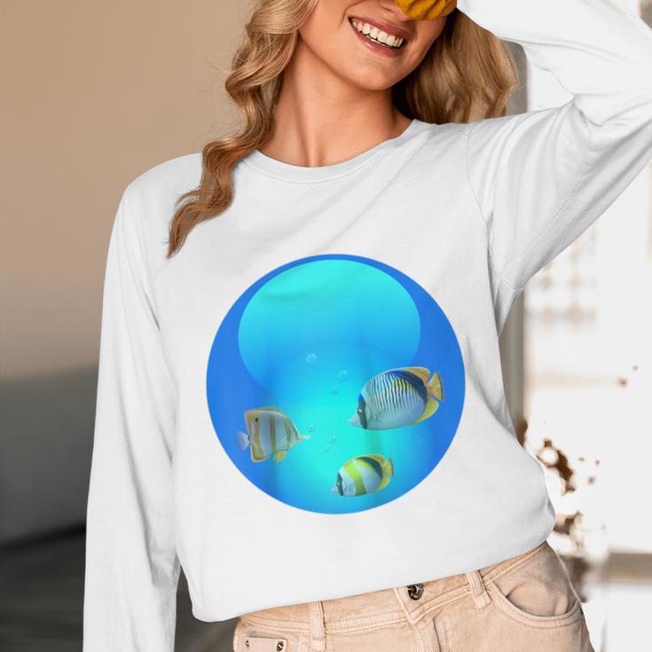 Frutiger Aero Aesthetic Tech Orb Fishes Raglan Baseball Tee Unisex Long Sleeve T-Shirt Frutiger Aero Aesthetic Tech Orb Fishes Raglan Baseball Tee Unisex Long Sleeve T-Shirt