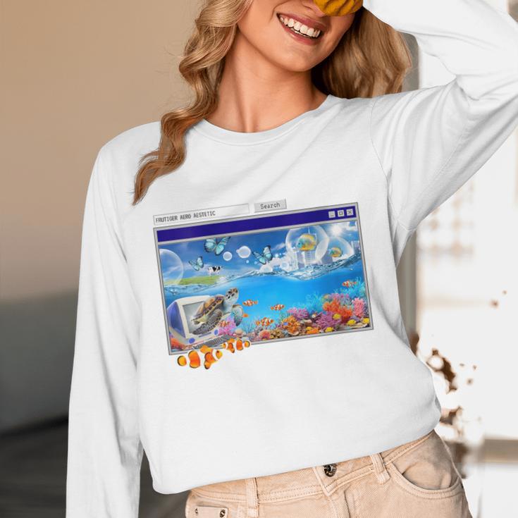 Frutiger Aero Y2k 2000s Unisex Long Sleeve T-Shirt Frutiger Aero Y2k 2000s Unisex Long Sleeve T-Shirt