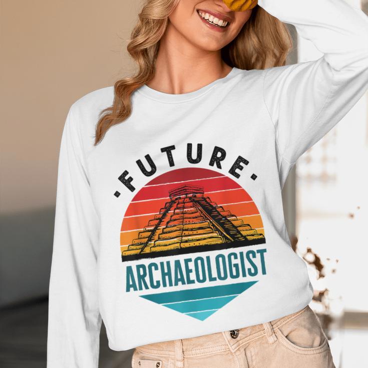 Future Archaeologist Pyramid Archaeology Student Graduation Unisex Long Sleeve T-Shirt