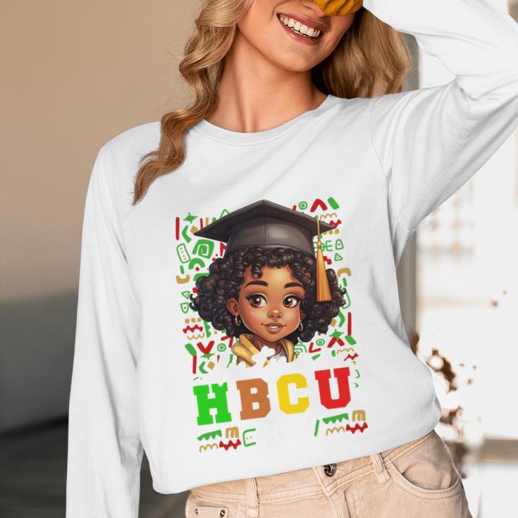 Future HBCU Grad Girl Kids Graduation HBCU College Unisex Long Sleeve T-Shirt