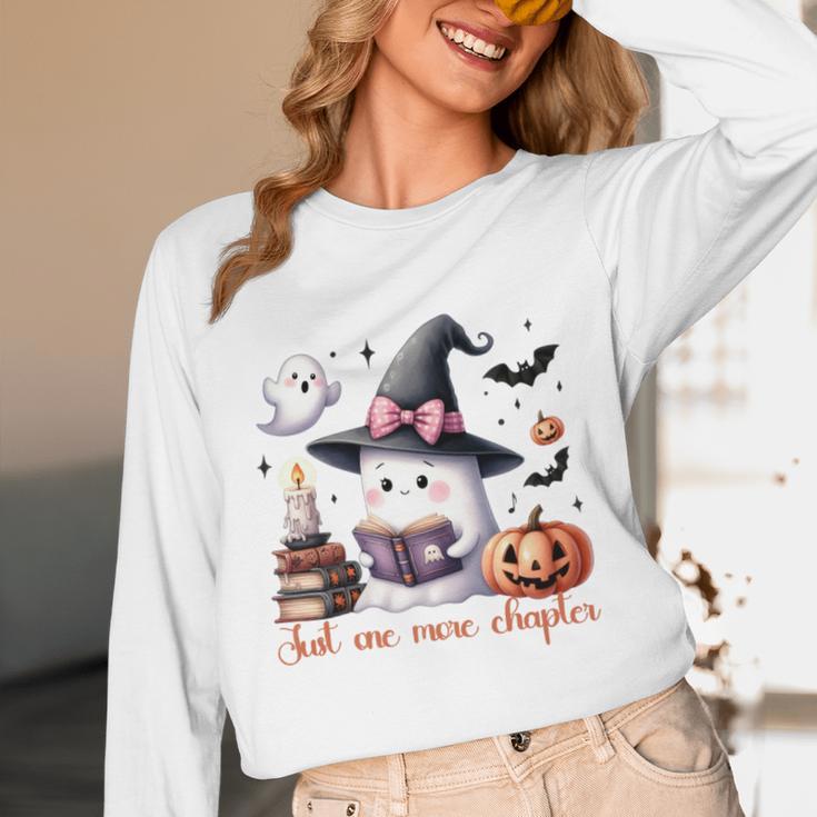 Ghost Reading Book Coquette Bow Halloween Girl Toddler Kid Premium Unisex Long Sleeve T-Shirt Ghost Reading Book Coquette Bow Halloween Girl Toddler Kid Premium Unisex Long Sleeve T-Shirt