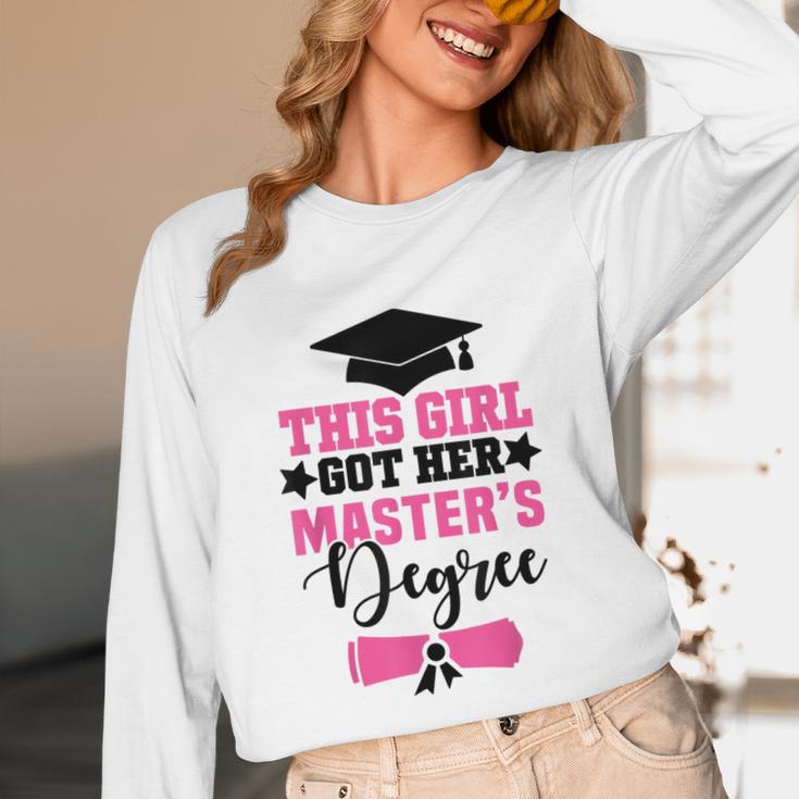 This Girl Got Her Masters Degree Graduation Mastered It 2024 Unisex Long Sleeve T-Shirt