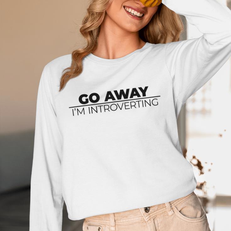 Go Away I'm Introverting Unisex Long Sleeve T-Shirt Go Away I'm Introverting Unisex Long Sleeve T-Shirt