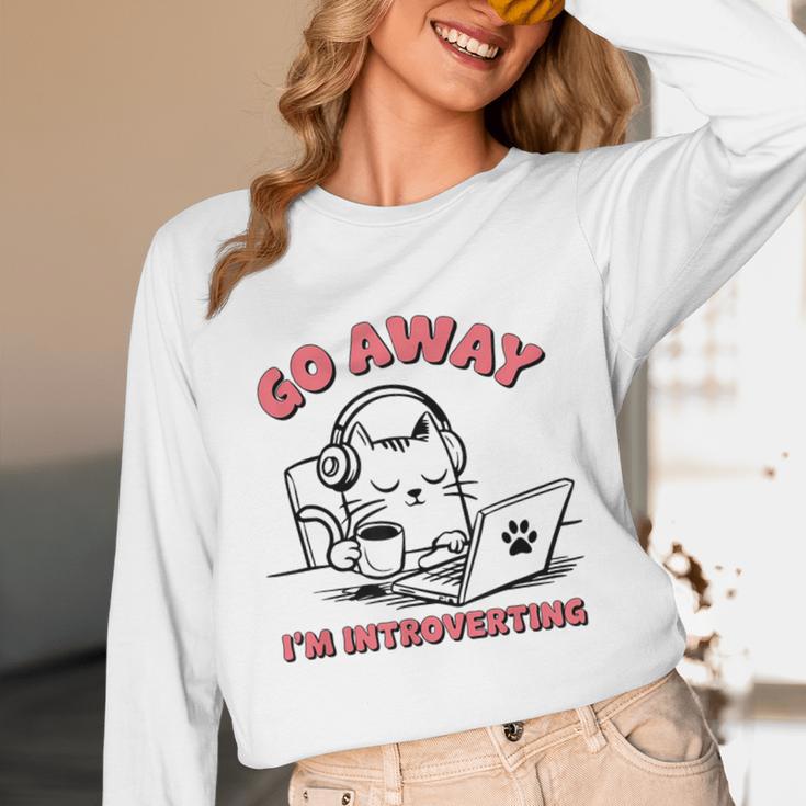 Go Away I´m Introverting Stay Home Socially Awkward Unisex Long Sleeve T-Shirt Go Away I´m Introverting Stay Home Socially Awkward Unisex Long Sleeve T-Shirt
