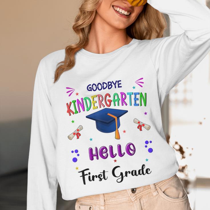 Goodbye Kindergarten Graduation Class 2025 1st Grade Kids Unisex Long Sleeve T-Shirt