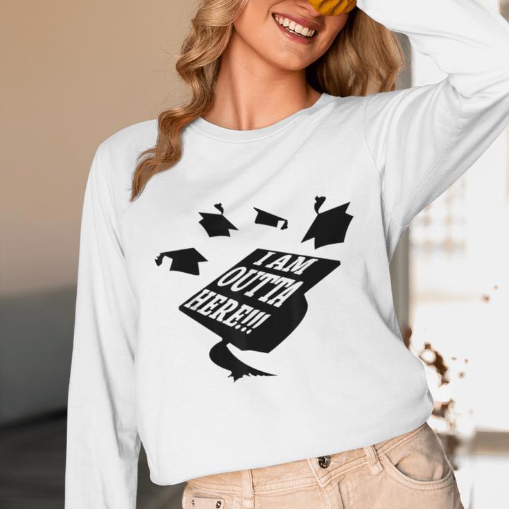 GRADUATION 2018 I AM OUTTA HERE SCHOOL MOVING UP GIFT SHIRT Unisex Long Sleeve T-Shirt
