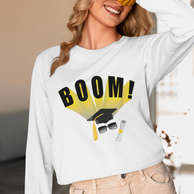 Graduation Cap And Diploma For Proud Graduation Unisex Long Sleeve T-Shirt