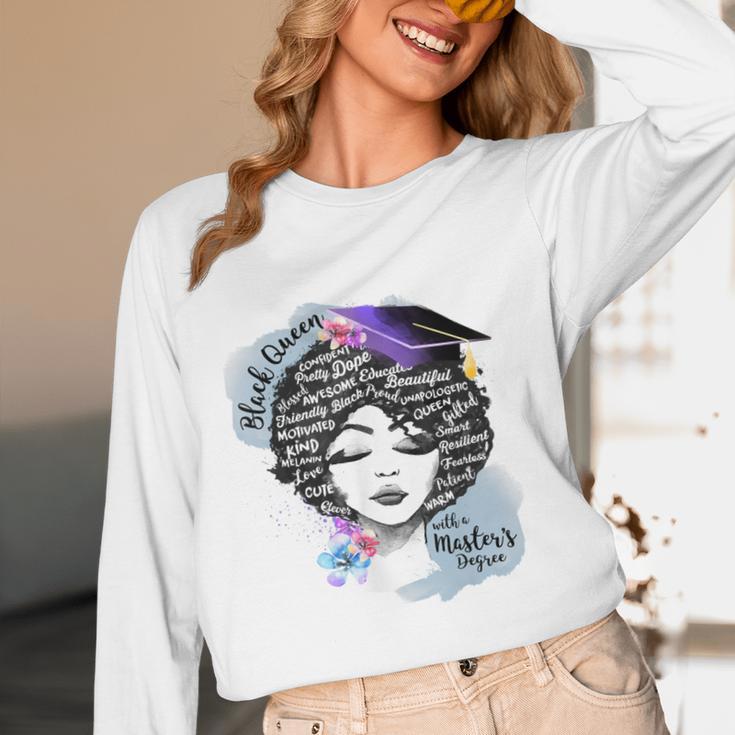 Graduation Masters Degree Woman Queen Graduate 2025 Unisex Long Sleeve T-Shirt