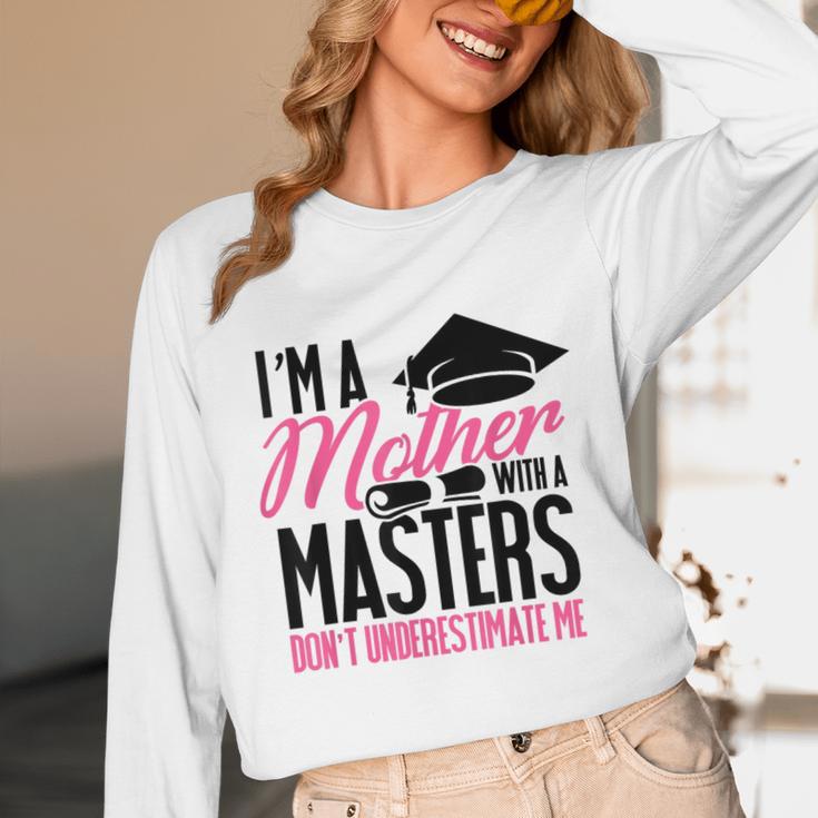GraduationShirt For Mom Mother With A Master's Degree Tee Unisex Long Sleeve T-Shirt