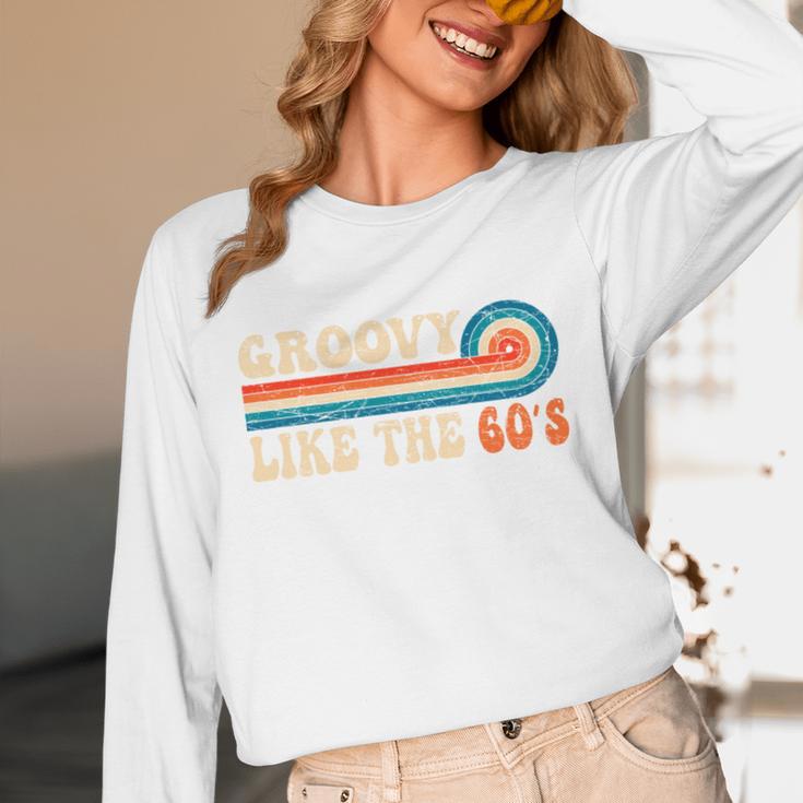 Groovy Like The 60s Aesthetic Nostalgia 1960's Retro Unisex Long Sleeve T-Shirt Groovy Like The 60s Aesthetic Nostalgia 1960's Retro Unisex Long Sleeve T-Shirt