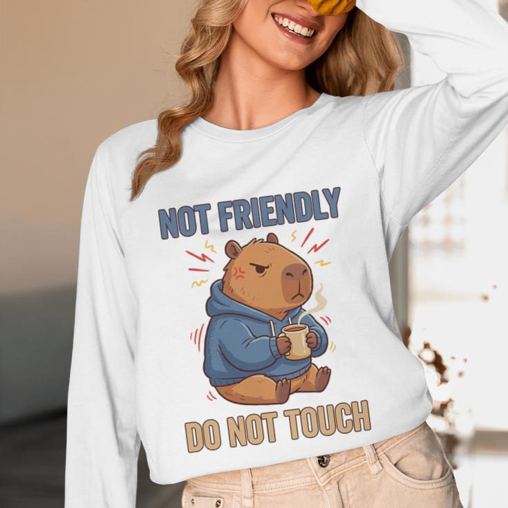 Grouchy Capybara Not Friendly Do Not Touch Introvert Premium Tri-Blend Unisex Long Sleeve T-Shirt Grouchy Capybara Not Friendly Do Not Touch Introvert Premium Tri-Blend Unisex Long Sleeve T-Shirt