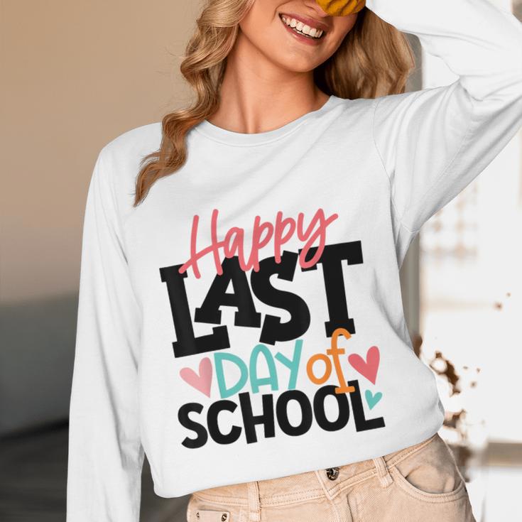 Happy Last Day Of School Kids Teacher Student Graduation Unisex Long Sleeve T-Shirt