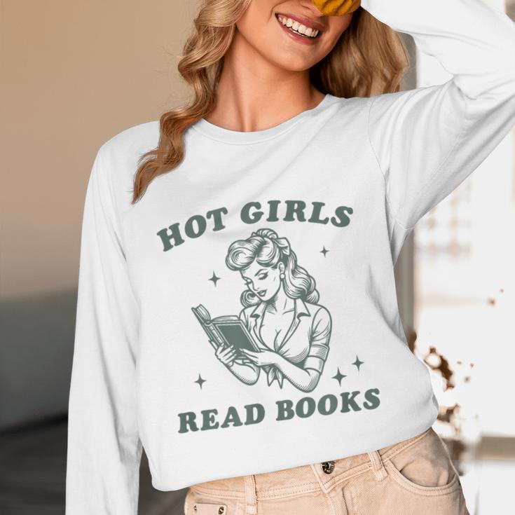Hot Girls Read Books Bookish Booklover Christmas Unisex Long Sleeve T-Shirt Hot Girls Read Books Bookish Booklover Christmas Unisex Long Sleeve T-Shirt