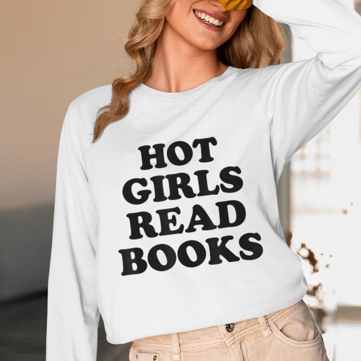 Hot Girls Read Books Lover Bookworm Librarian Book Reading Unisex Long Sleeve T-Shirt Hot Girls Read Books Lover Bookworm Librarian Book Reading Unisex Long Sleeve T-Shirt