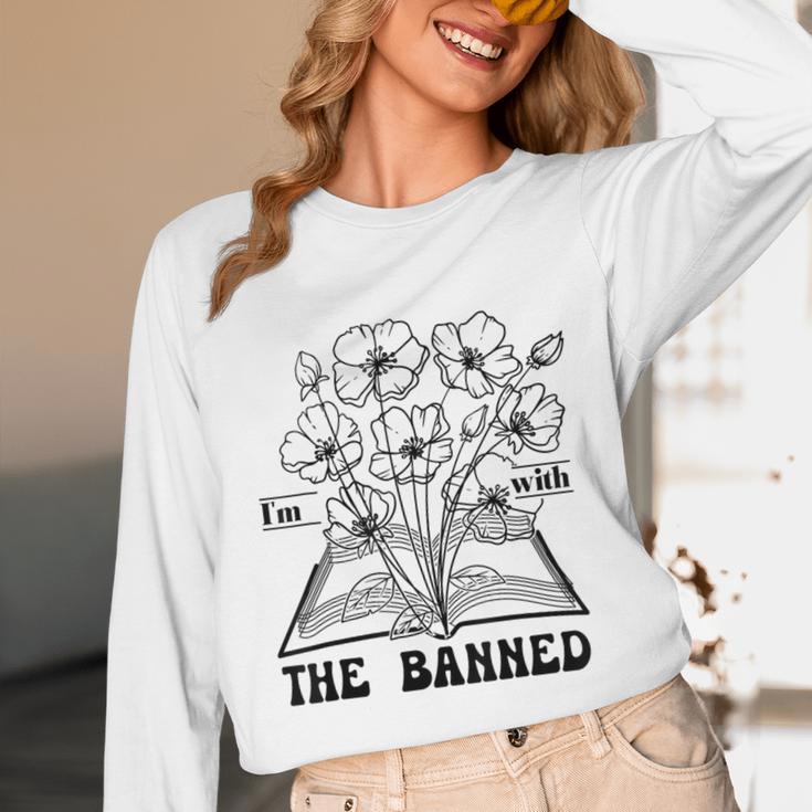 I'm With The Banned Banned Book Club Unisex Long Sleeve T-Shirt