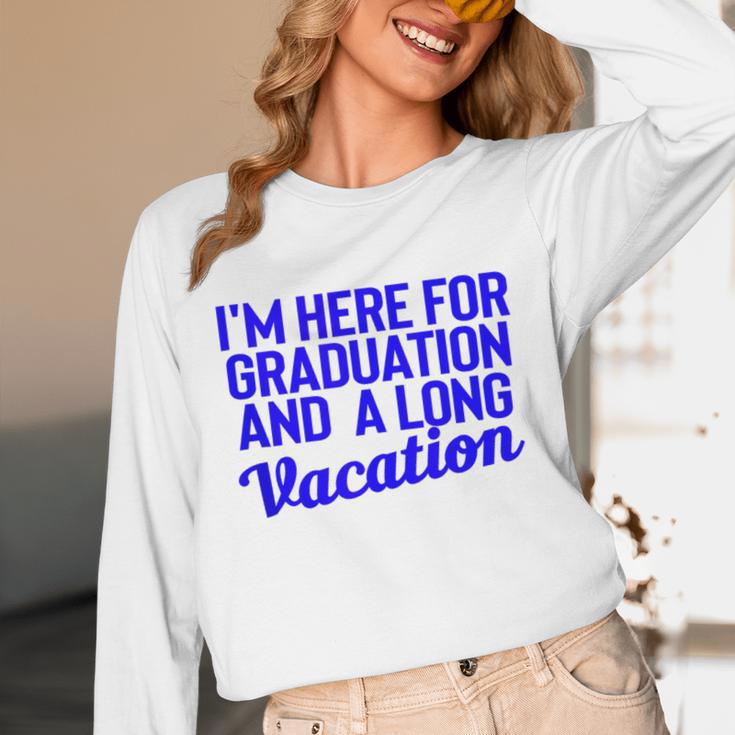 I'm Here For Graduation School Class Senior 2024 Unisex Long Sleeve T-Shirt