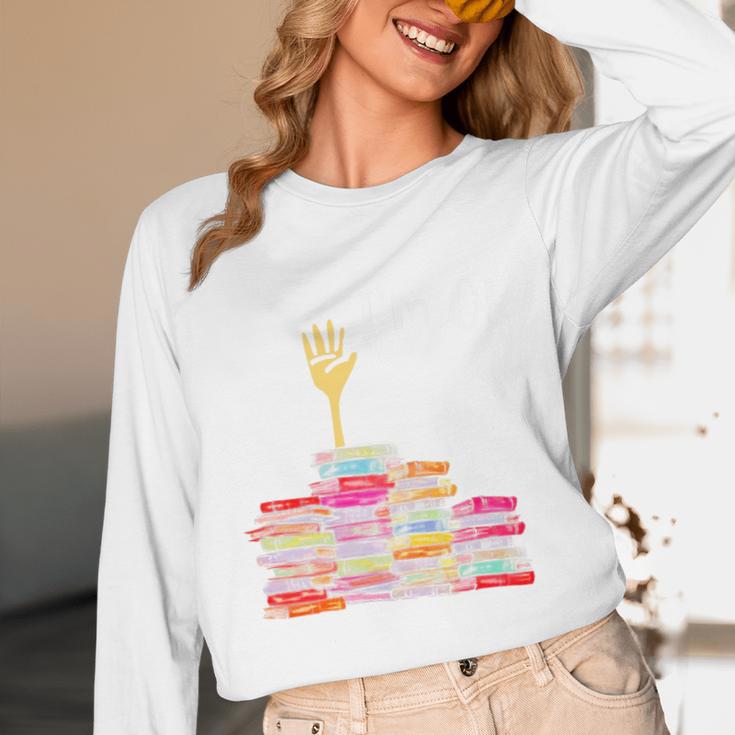 I'm Ok Books Boooks Lover Premium Tri-Blend Unisex Long Sleeve T-Shirt