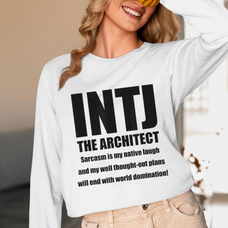 INTJ Architect Personality Introvert Sarcastic Unisex Long Sleeve T-Shirt INTJ Architect Personality Introvert Sarcastic Unisex Long Sleeve T-Shirt