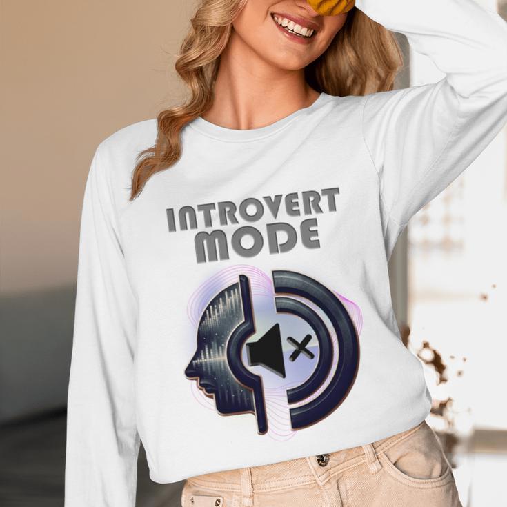 Introvert Mode Finding Inner Peace In Silence Unisex Long Sleeve T-Shirt Introvert Mode Finding Inner Peace In Silence Unisex Long Sleeve T-Shirt