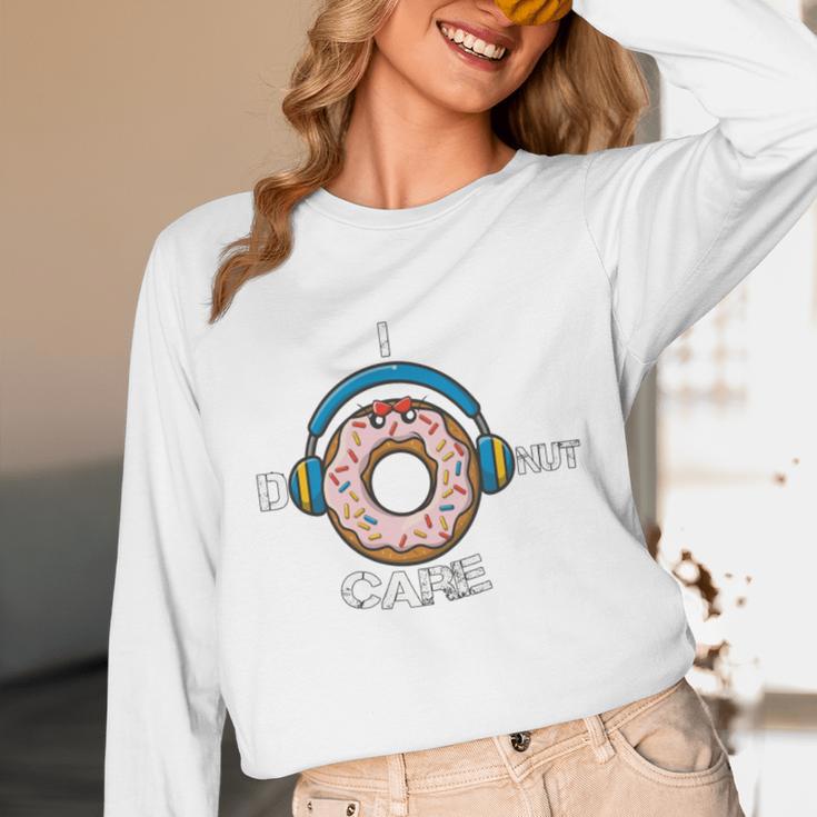 Introvert Music Lover Donuts Sarcastic Unisex Long Sleeve T-Shirt Introvert Music Lover Donuts Sarcastic Unisex Long Sleeve T-Shirt