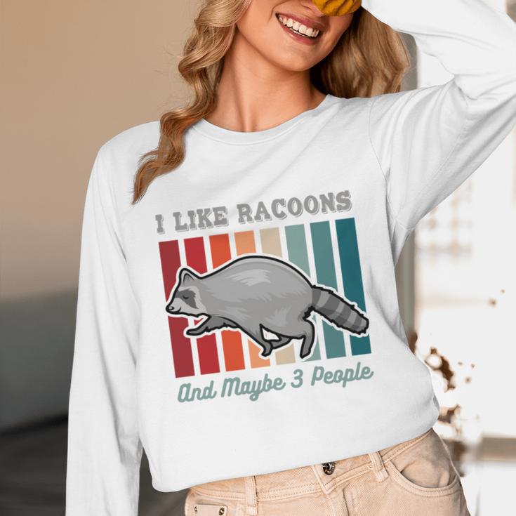 Introvert Raccoon Animal Lover Trash Panda Antisocial Retro Unisex Long Sleeve T-Shirt Introvert Raccoon Animal Lover Trash Panda Antisocial Retro Unisex Long Sleeve T-Shirt