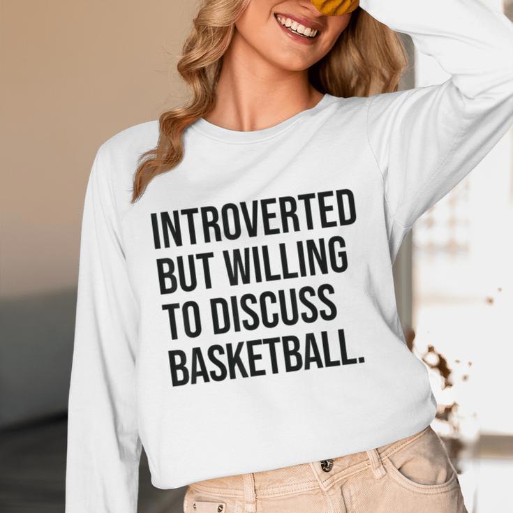 Introverted Basketball Player Basketball Introvert Unisex Long Sleeve T-Shirt Introverted Basketball Player Basketball Introvert Unisex Long Sleeve T-Shirt