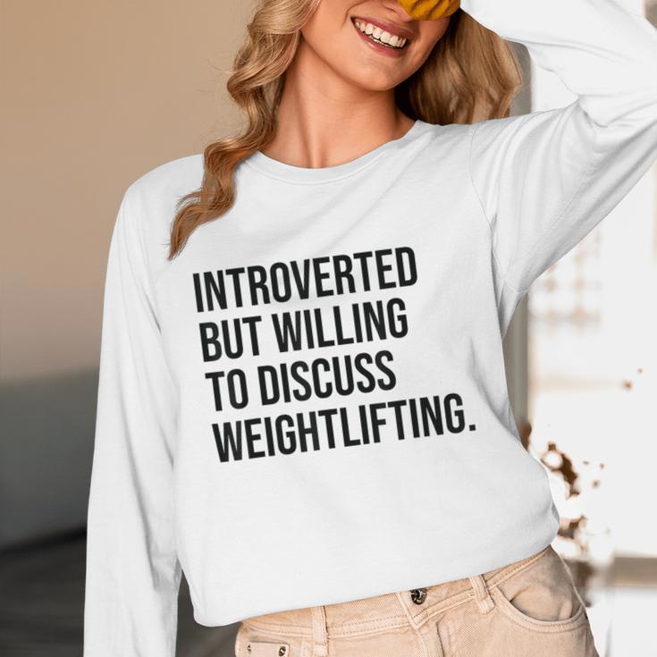 Introverted Weightlifter Gym Weightlifting Introvert Unisex Long Sleeve T-Shirt Introverted Weightlifter Gym Weightlifting Introvert Unisex Long Sleeve T-Shirt