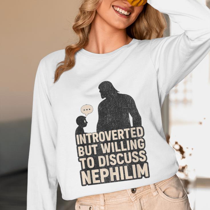 Introverted But Willing To Discuss Nephilim Tee Unisex Long Sleeve T-Shirt Introverted But Willing To Discuss Nephilim Tee Unisex Long Sleeve T-Shirt