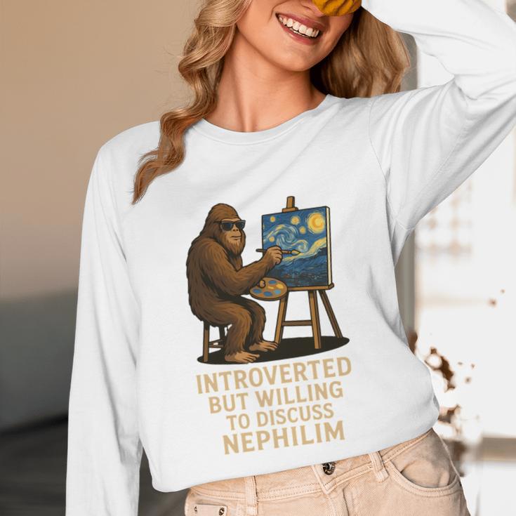 Introverted But Willing To Discuss Nephilim Unisex Long Sleeve T-Shirt