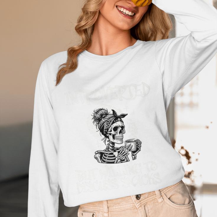 Introverted But Willing To Discuss Snacks Coffee Premium Unisex Long Sleeve T-Shirt Introverted But Willing To Discuss Snacks Coffee Premium Unisex Long Sleeve T-Shirt
