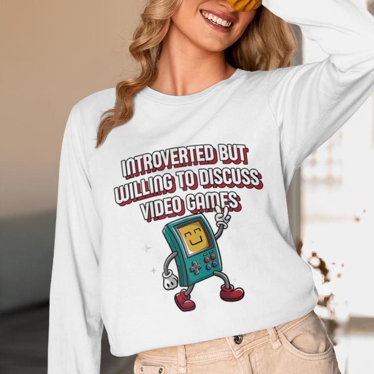 Introverted But Willing To Discuss Video Games Introvert Raglan Baseball Tee Unisex Long Sleeve T-Shirt Introverted But Willing To Discuss Video Games Introvert Raglan Baseball Tee Unisex Long Sleeve T-Shirt