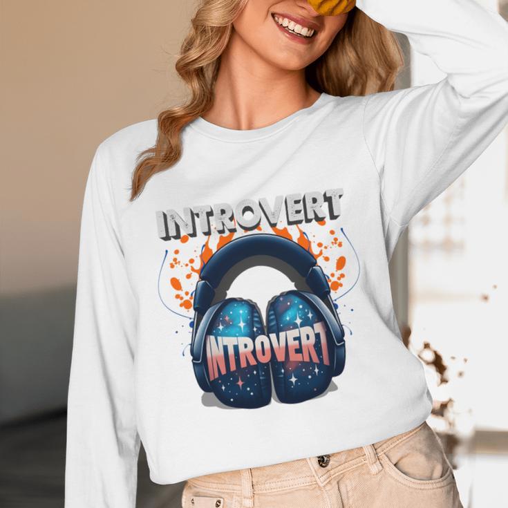 Introvert's Best Friend Noise-Canceling Headphones Unisex Long Sleeve T-Shirt Introvert's Best Friend Noise-Canceling Headphones Unisex Long Sleeve T-Shirt