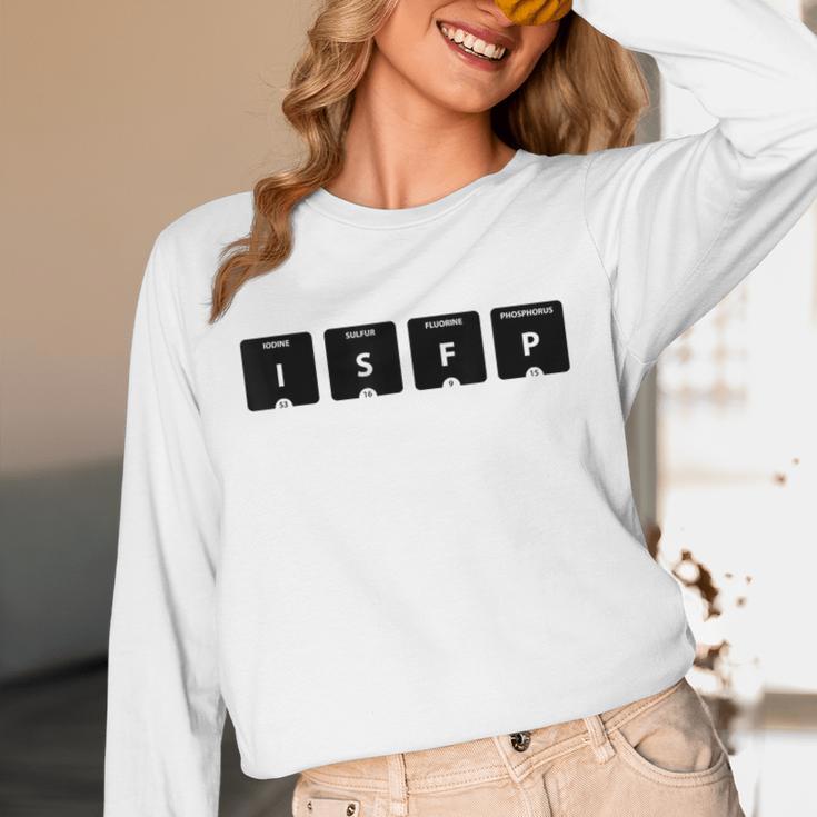 ISFP Adventurer Personality Type Periodic Table Introvert Unisex Long Sleeve T-Shirt ISFP Adventurer Personality Type Periodic Table Introvert Unisex Long Sleeve T-Shirt