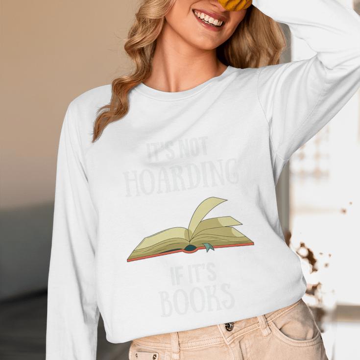 It's Not Hoarding If It's Books Premium Tri-Blend Unisex Long Sleeve T-Shirt