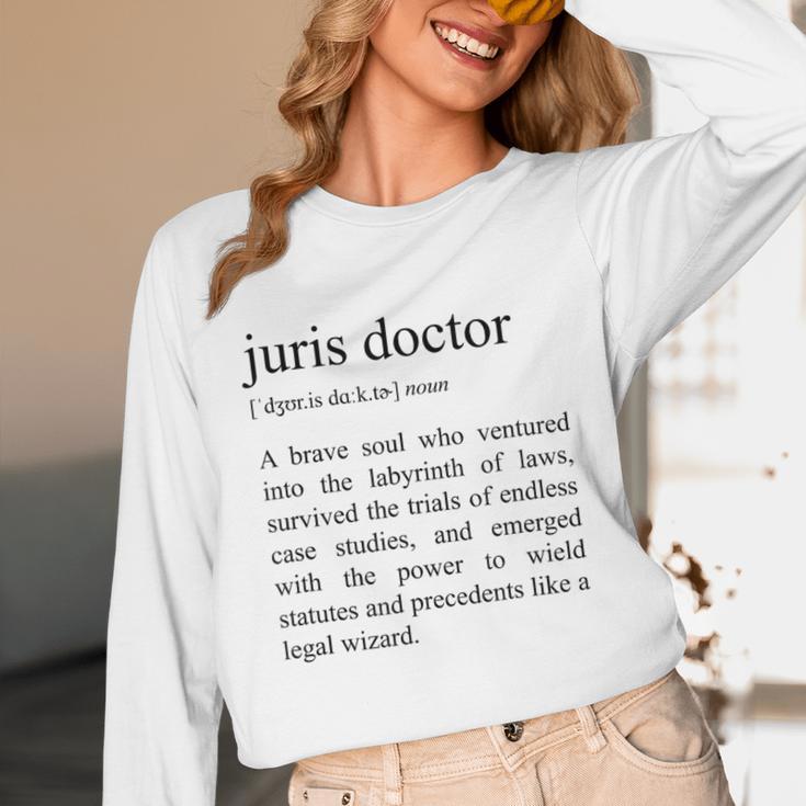Juris Doctor Definition Law School Graduation Unisex Long Sleeve T-Shirt
