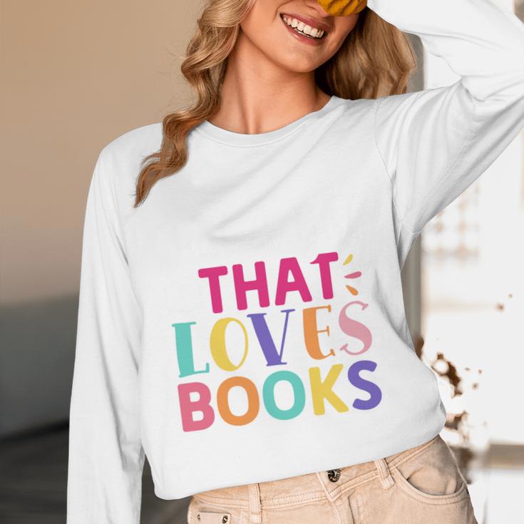 Just a Girl Who Loves Books Reader Girls Bookish Women Unisex Long Sleeve T-Shirt