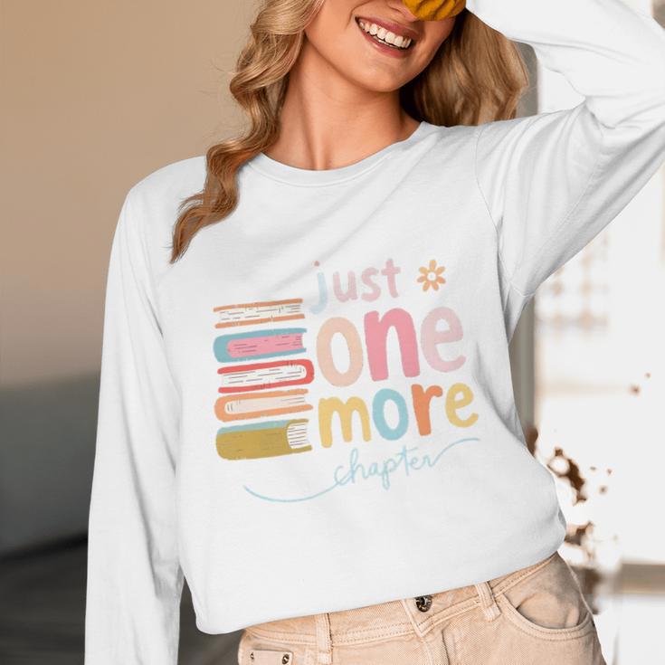 Just One More Chapter Artistic Pastel Book Lover Vibe Unisex Long Sleeve T-Shirt Just One More Chapter Artistic Pastel Book Lover Vibe Unisex Long Sleeve T-Shirt