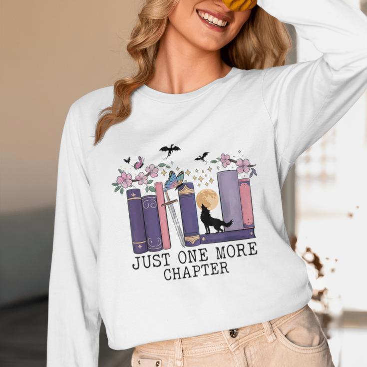 Just One More Chapter Romantasy Book Dragon Bookworm Bookish Unisex Long Sleeve T-Shirt Just One More Chapter Romantasy Book Dragon Bookworm Bookish Unisex Long Sleeve T-Shirt