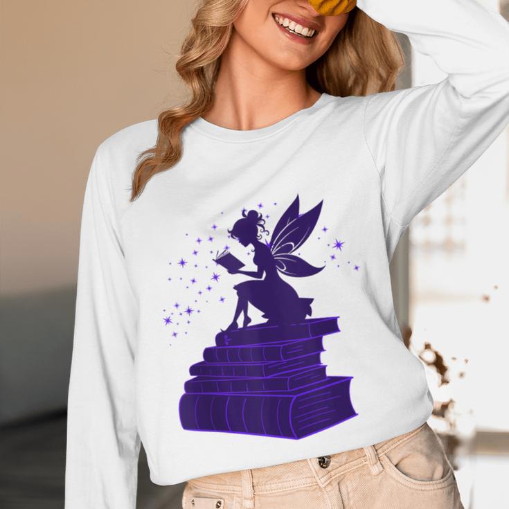 Kawaii Fairy Bookish Book Lover Library Read Unisex Long Sleeve T-Shirt Kawaii Fairy Bookish Book Lover Library Read Unisex Long Sleeve T-Shirt