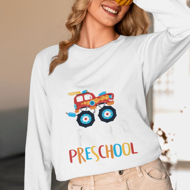 Kids I Just Crushed Preschool Monster Graduation Pre-K Shirt Unisex Long Sleeve T-Shirt