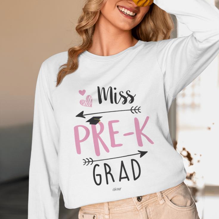 Kids Miss Pre-K Grad Graduation Shirt Cute School Tees Unisex Long Sleeve T-Shirt