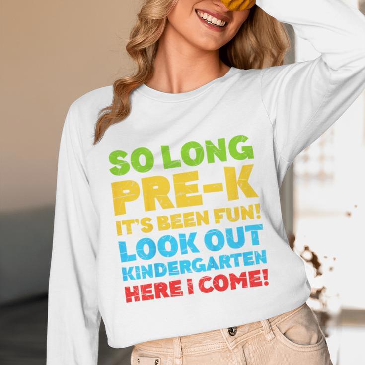 Kids So Long PRE-K It's Been Fun Shirt Boy Girl Graduation Unisex Long Sleeve T-Shirt