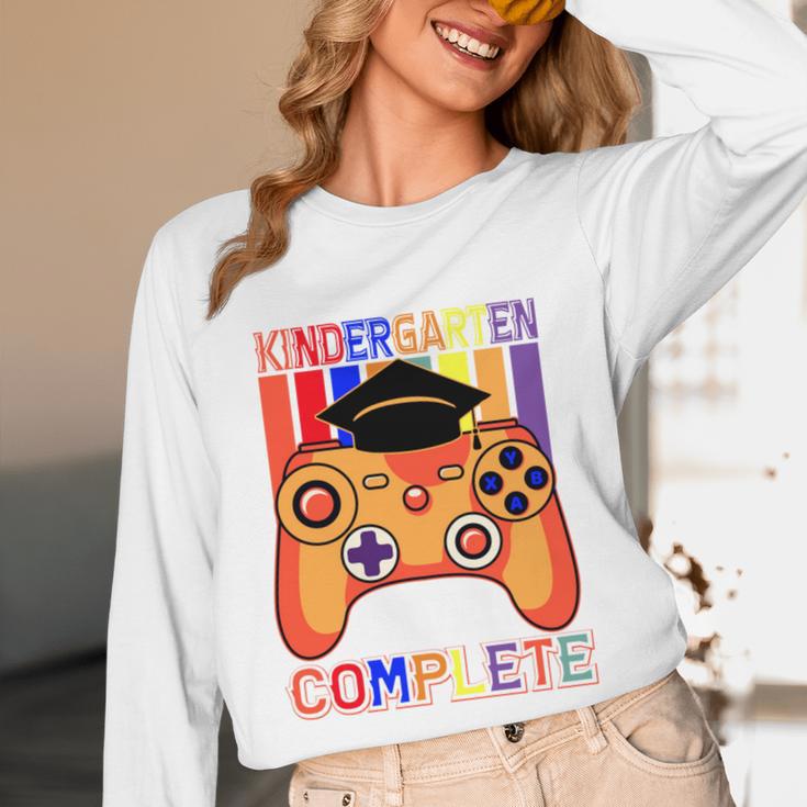 Kindergarten Graduation Level Complete Gamer Graduation Kids Unisex Long Sleeve T-Shirt