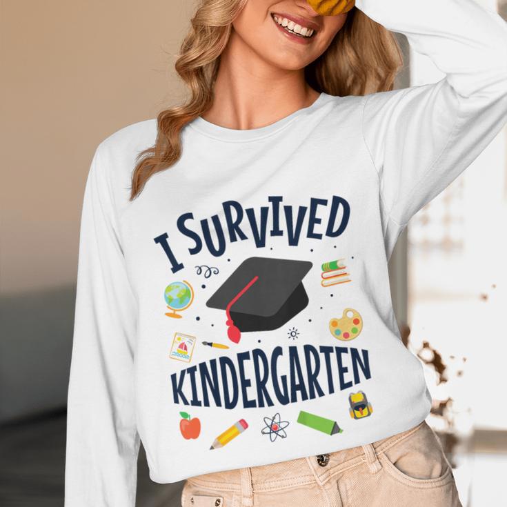 Kindergarten Graduation Shirt I Survived Kindergarten Unisex Long Sleeve T-Shirt