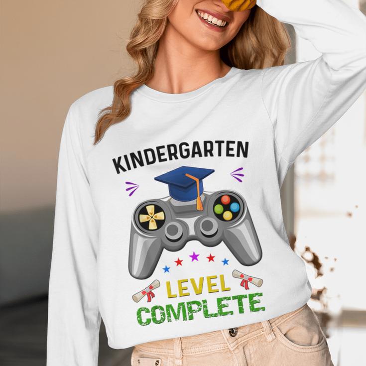 Kindergarten Level Complete Graduation Class 2023 Gamer Kids Unisex Long Sleeve T-Shirt